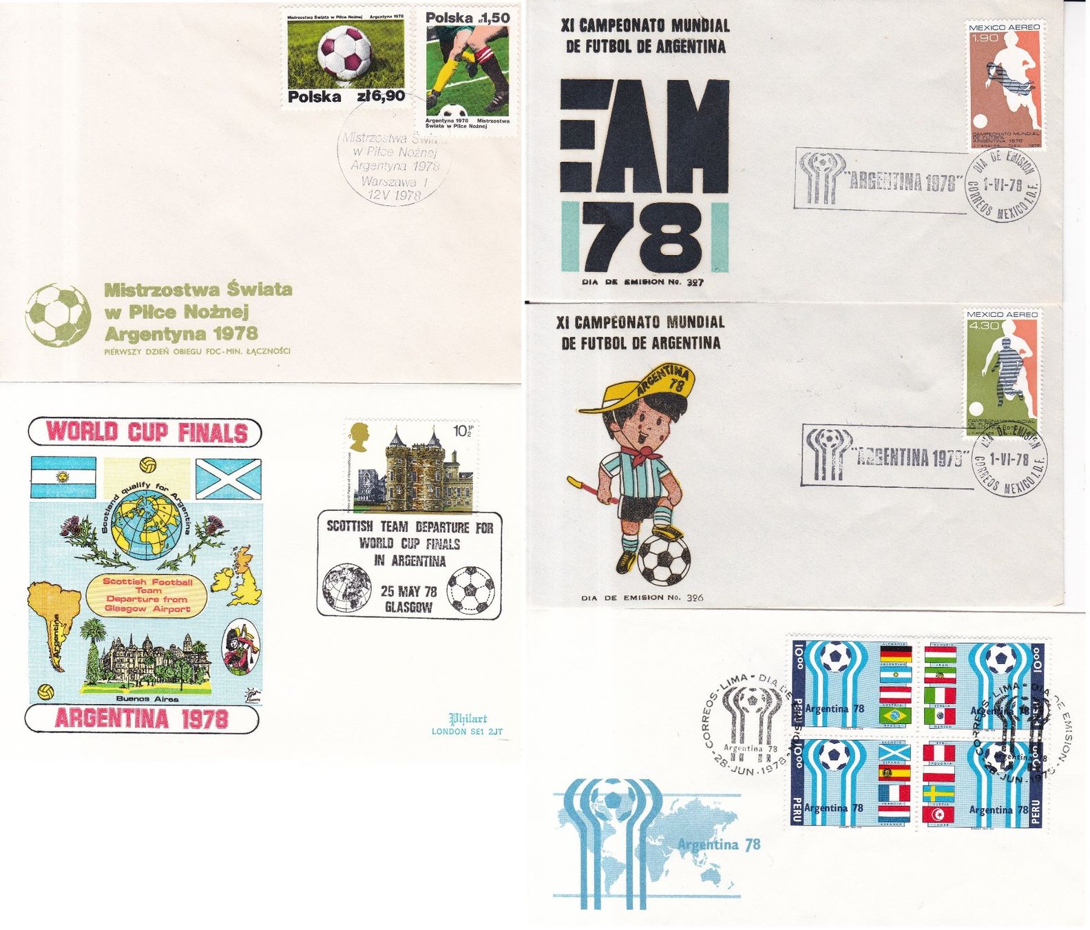 Tous les timbres: 54 Stk. FDCs, Sonderbriefe "Fussball WM" – D'occasion à Münchwilen AG par Nesar 5