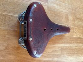 Fahrradsattel Brooks Ledersattel braun gebraucht