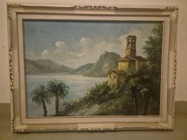 Ölgemälde „Morcote am Luganersee“ – ca 70 cm