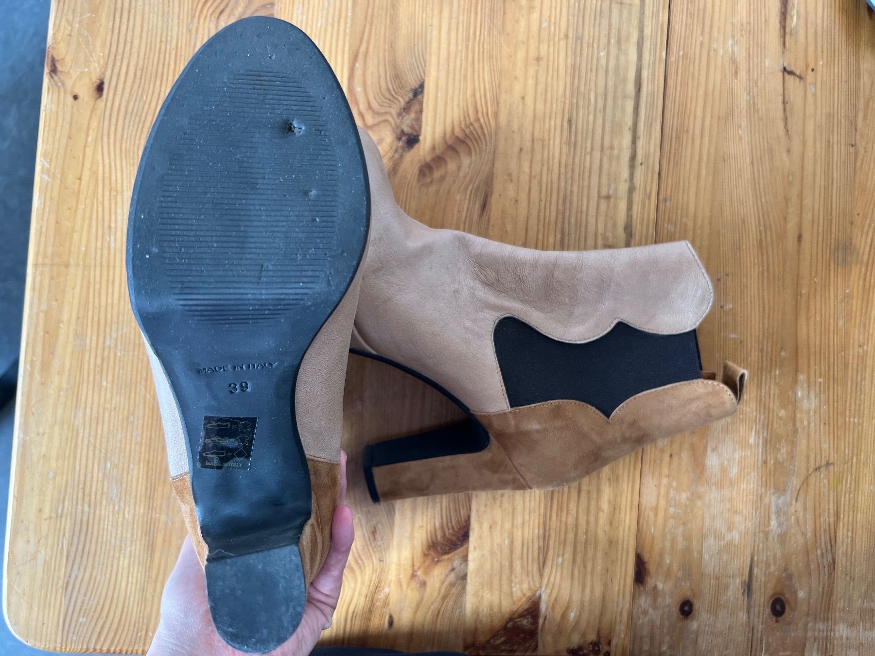 Chaussures femmes: Guja Lederstiefel Grösse 38 Beige – D'occasion à Basel par ute_h6jq 2
