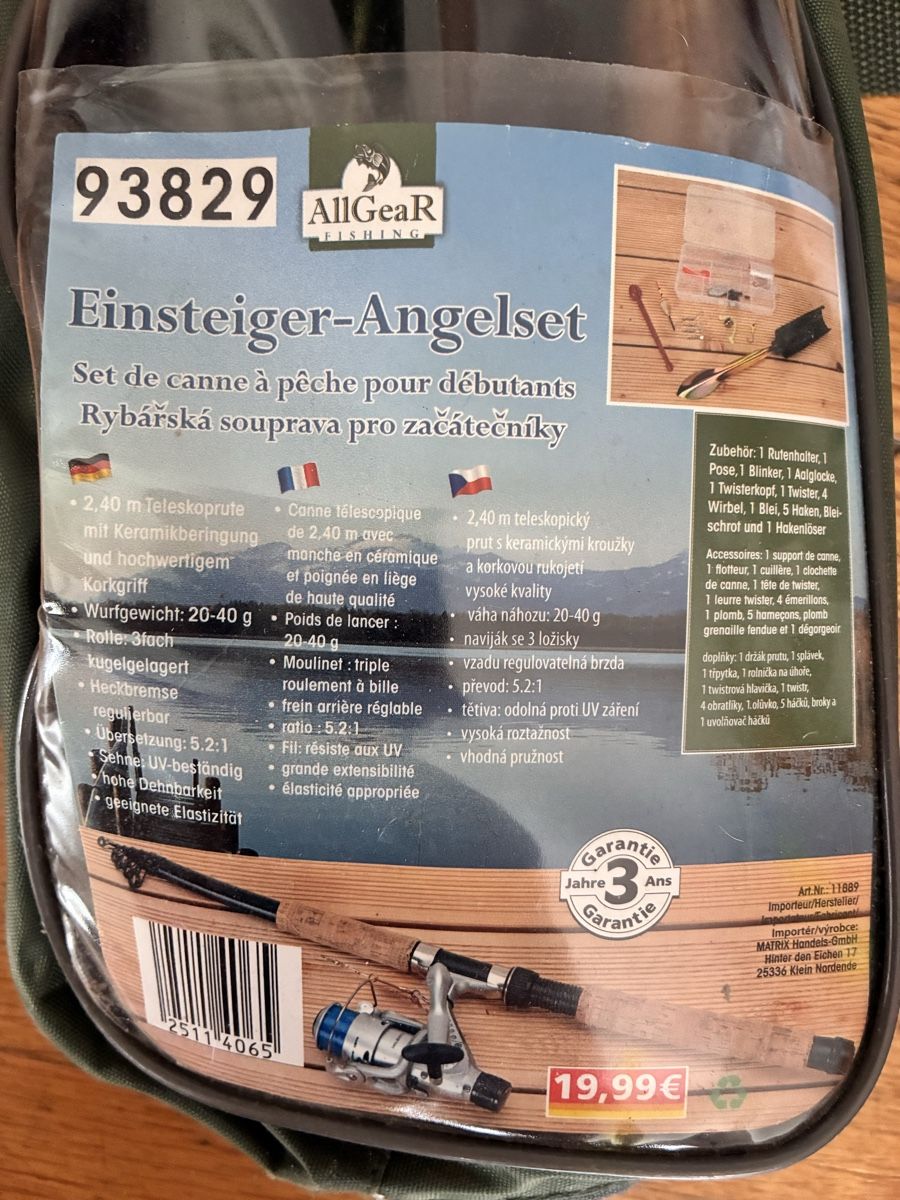 Canne da pesca: Einsteiger-Angelset, nie gebraucht – Nuovo (secondo la descrizione) da Lachen SZ venduto da Manuela_15 2