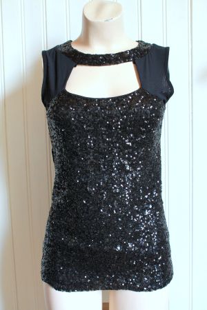 Tout feu Tout femme * TOP mit Pailetten  38  M
