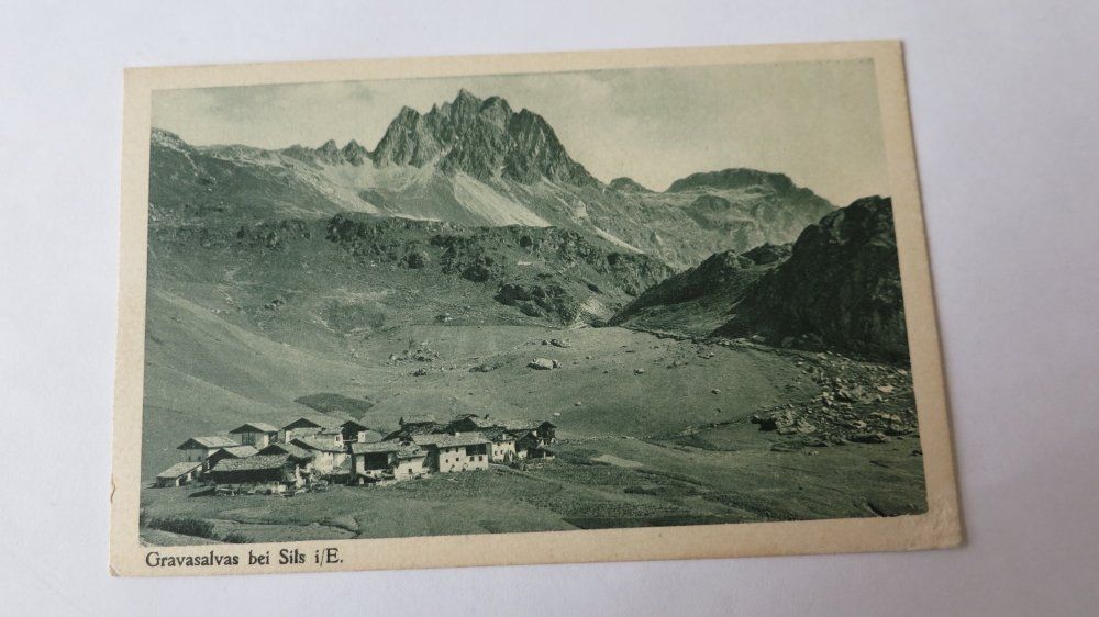 Cartoline postali: Sils - Engadin - Gravasalvas - 1916 – Usato da Jona venduto da centumprata