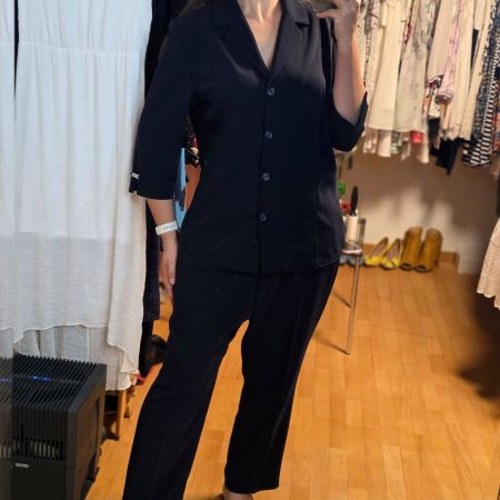 Grandiosa Set Blazer & Hose Gr.44 dunkelblau