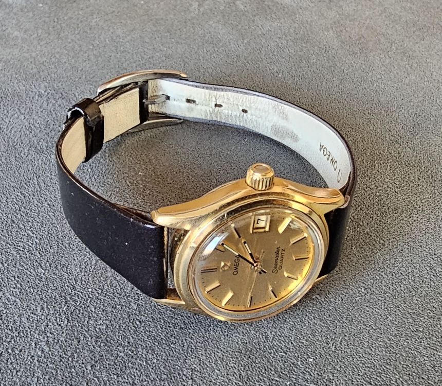 Omega Orologi: OMEGA Seamaster Vergoldet Elegante Damenuhr – Usato da Speicher venduto da Swisswtch 2