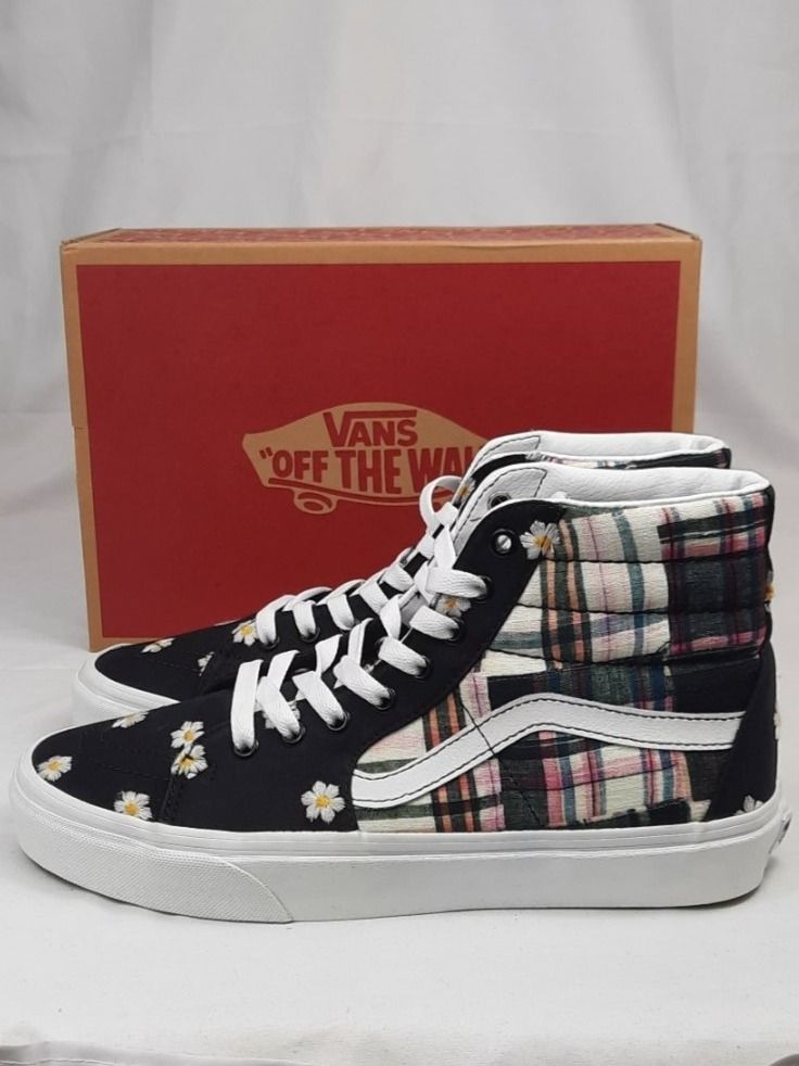 Vans Damenschuhe: VANS Sk8-Hi Floral Plaid Patchwork Sneaker Gr. 41 – Neu und originalverpackt aus Seuzach von VT-Collections1 1