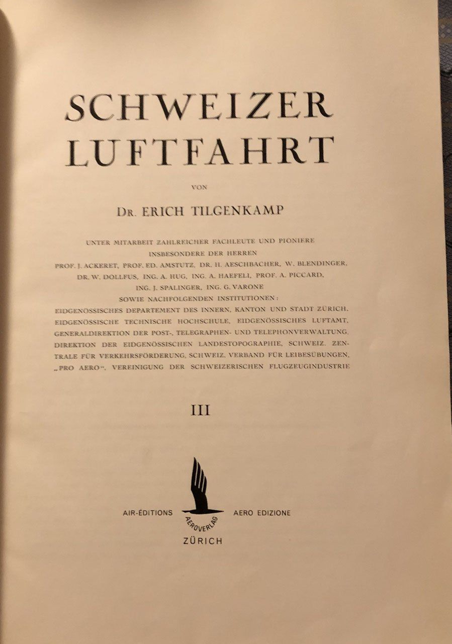 Bücher: Die Geschichte der Schweizerischen Luftfahrt – Gebraucht aus Bern von Grindelwaldaus 3