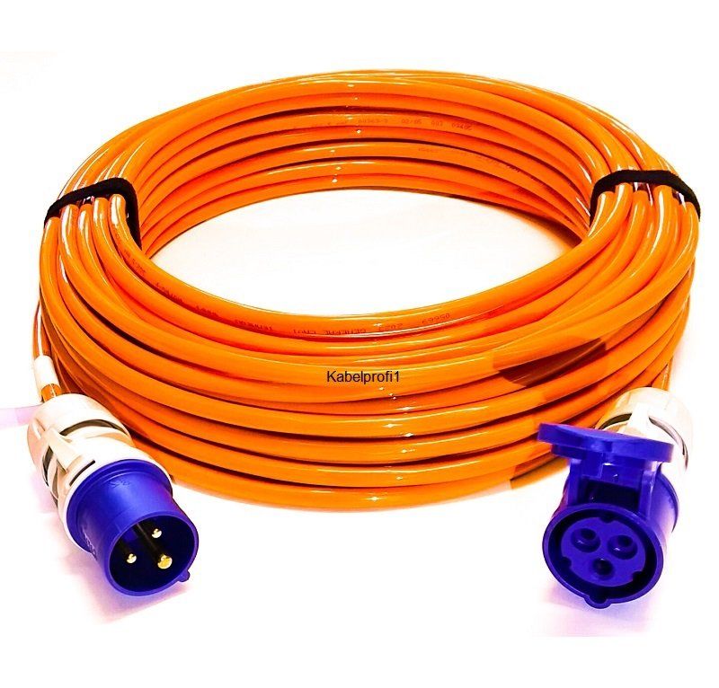 Cavi: 5m PUR Campingkabel + Bootskabel CEE16/3 – Nuovo e nell'imballaggio originale da Herisau venduto da Kabelprofi1