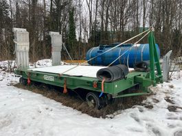 50tonnen Werksanhänger mit Vollgummireifen 6x3m