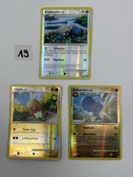 3 Pokemon Karten Kindwurm Digda Koknodon reverse Holo Vintag