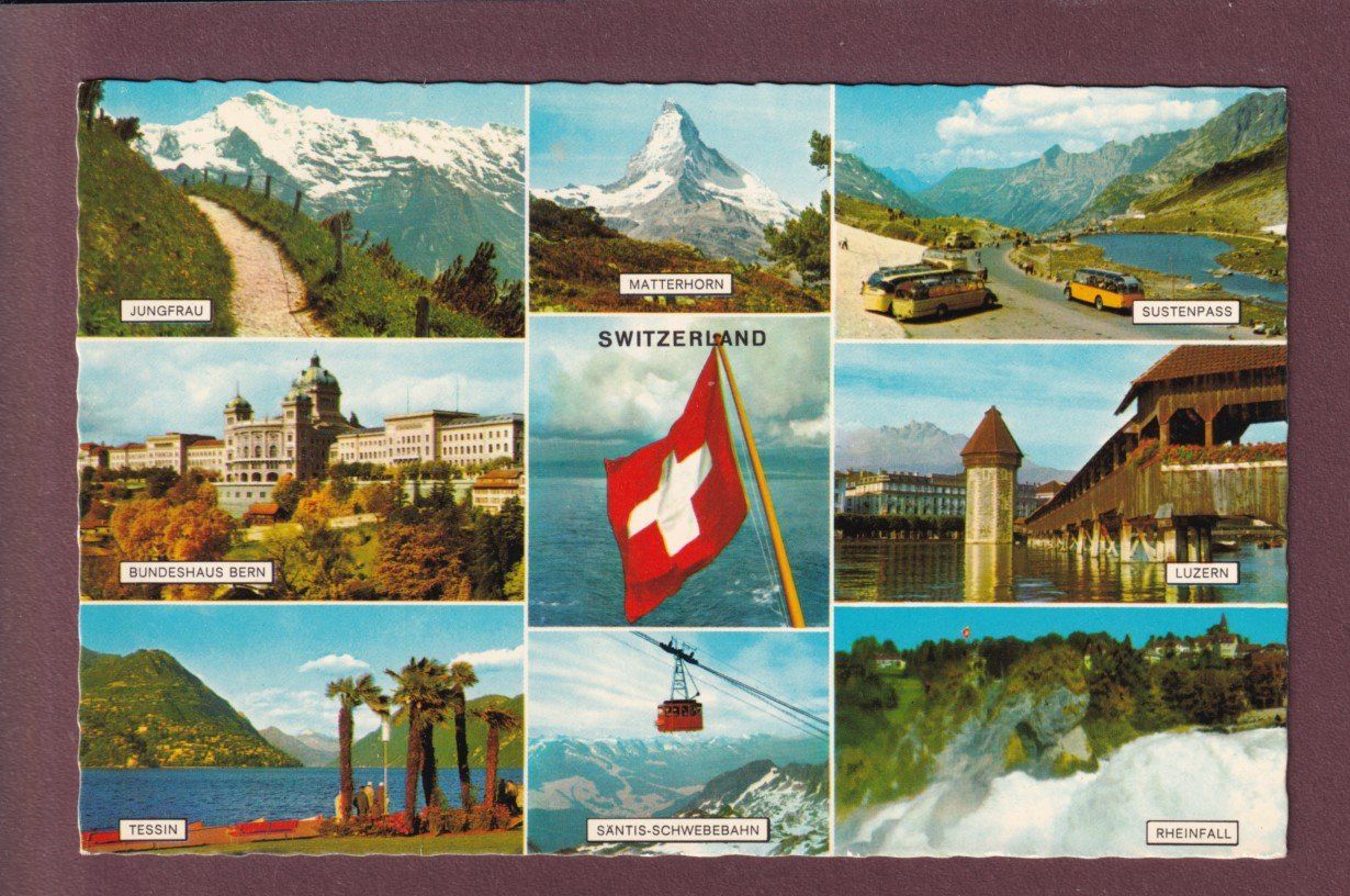 Cartes postales: SCHWEIZ - 9 Bilder – D'occasion à Pully par nicecards