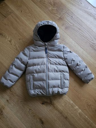 Beige Winterjacke Gr. 104, Top Zustand!