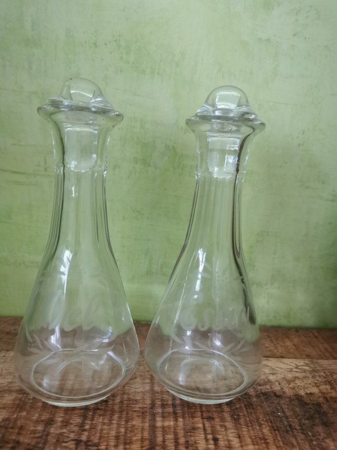 Caraffe: Essig & Öl Karaffen Set – Usato da Dänikon ZH venduto da Beldiwuffi 2