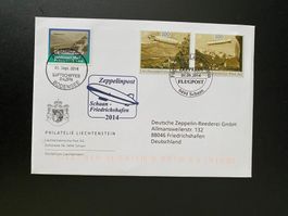 Zeppelin Bordsiegelmarke NT2014 + Liechtensteinische Post AG