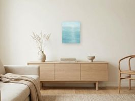 Meer-Gemälde 50x60 cm – Hamptons Style / Japandi Deko