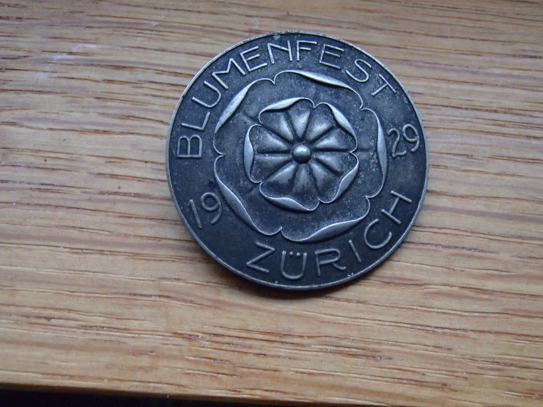 Placchette & Badge: Altes Blumenfest Abzeichen von 1923 – Usato da Schöfflisdorf venduto da pullux 1