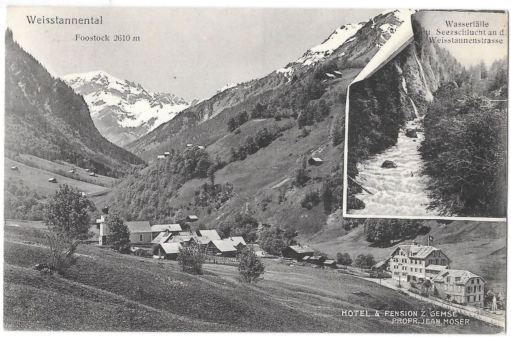Cartoline postali: Weisstannen Hotel Gemse – Usato da Olten venduto da clotaldi