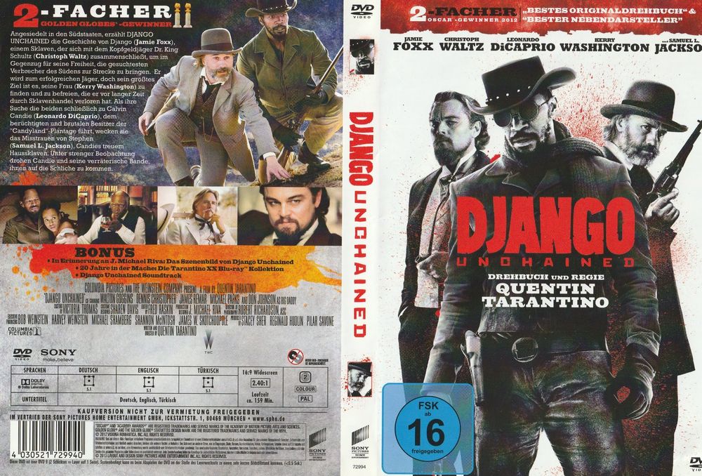 Django Unchained DVD Quentin Tarantino Film Top (Gebraucht) in Rüthi