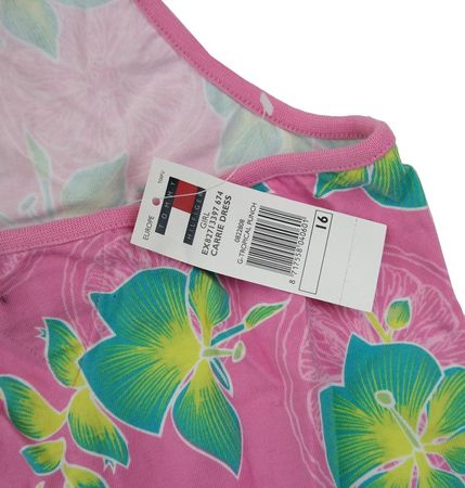 Tommy Hilfiger Mädchen Sommer Kleid/rosa.grün/Gr.158-164/Neu