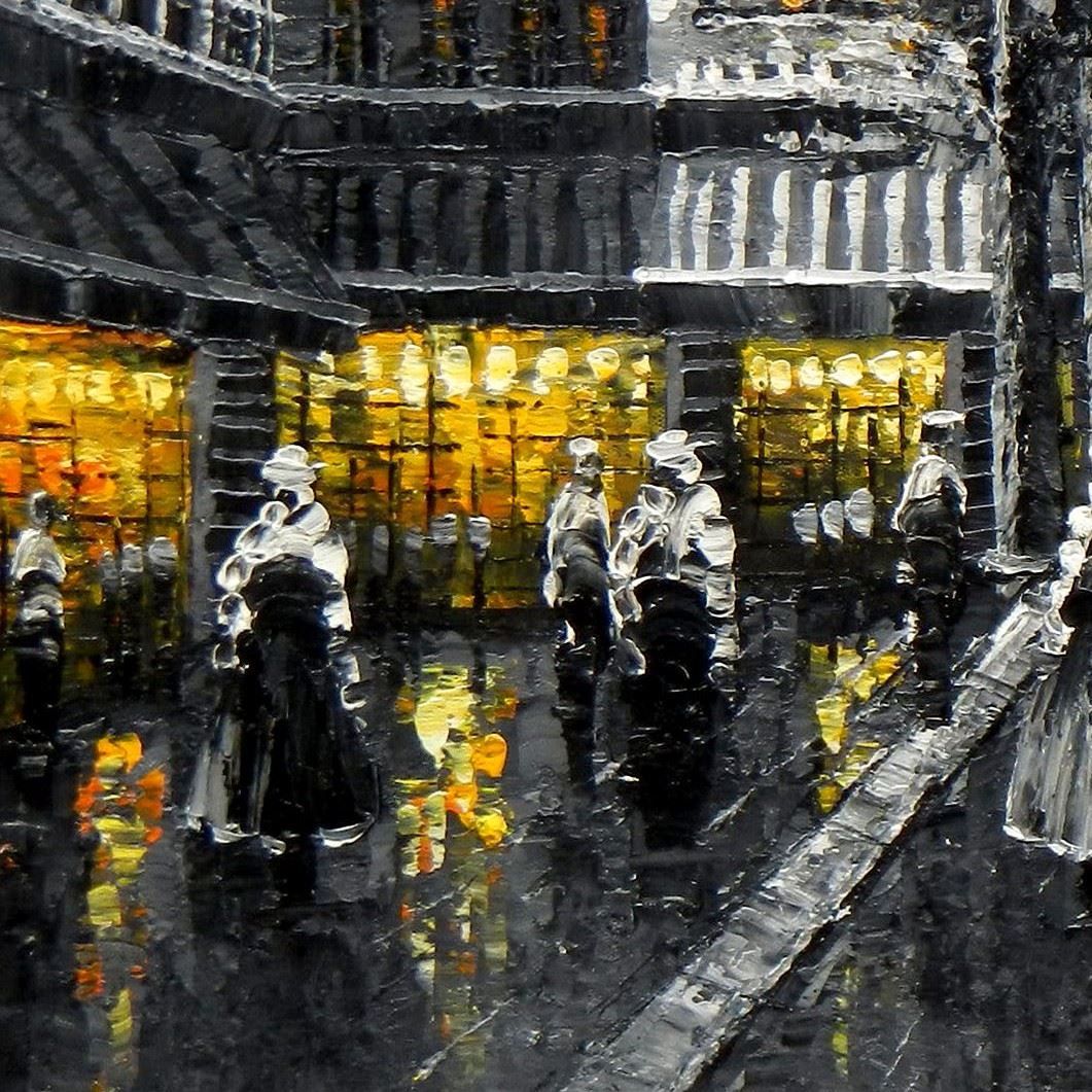 Reproduktionen & Neuware: Modern Art - Paris Spaziergang am Abend – Neu (gemäss Beschreibung) aus Larnaca von KunstDepot24 2