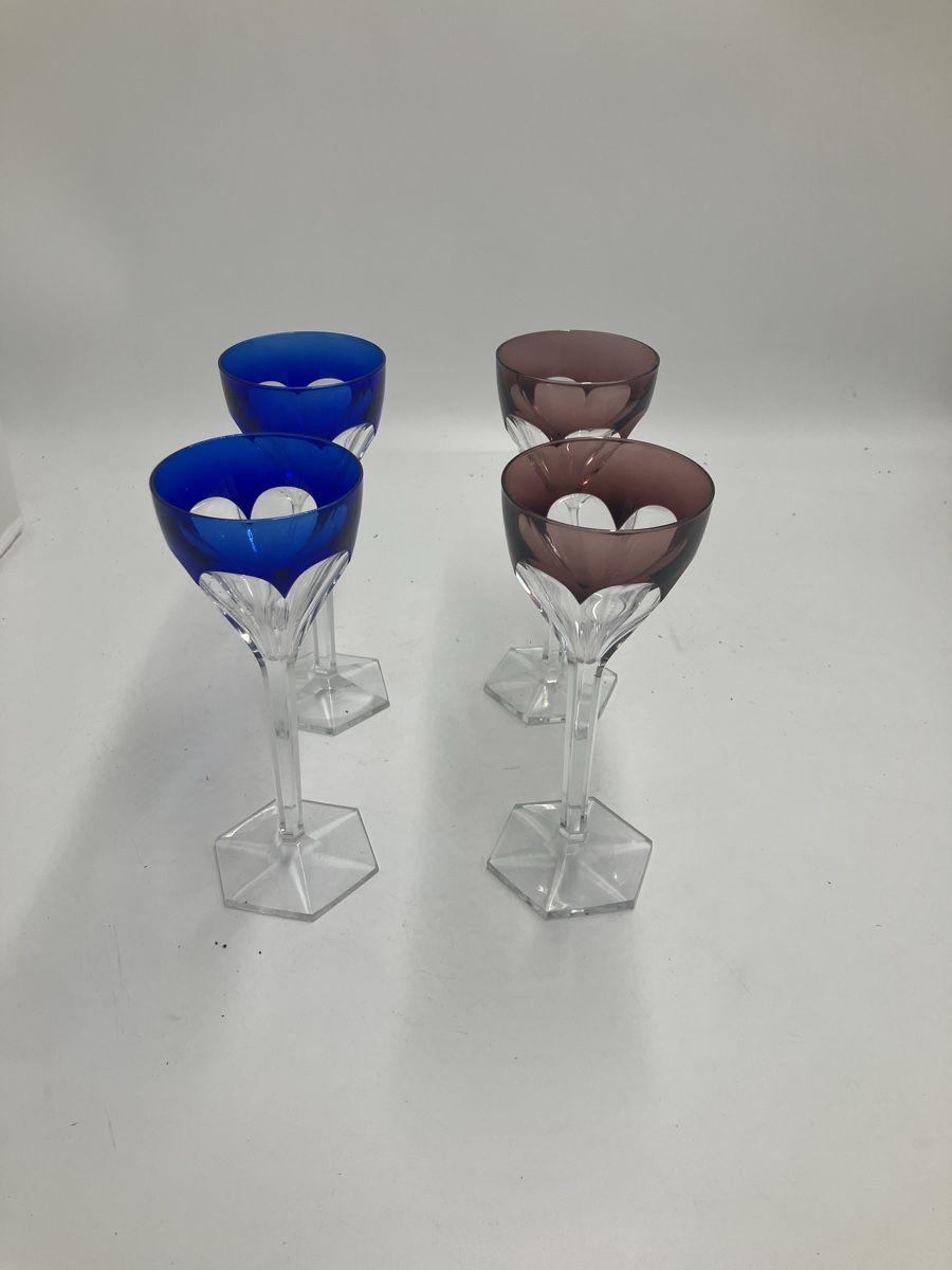 Bicchieri: 4 Verres multicolores  – Usato da fribourg venduto da Retroverso