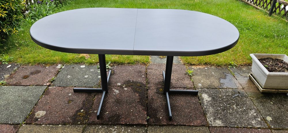 ovaler Gartentisch Fiberglas, ausziehbar bis 218cm Kaufen auf Ricardo