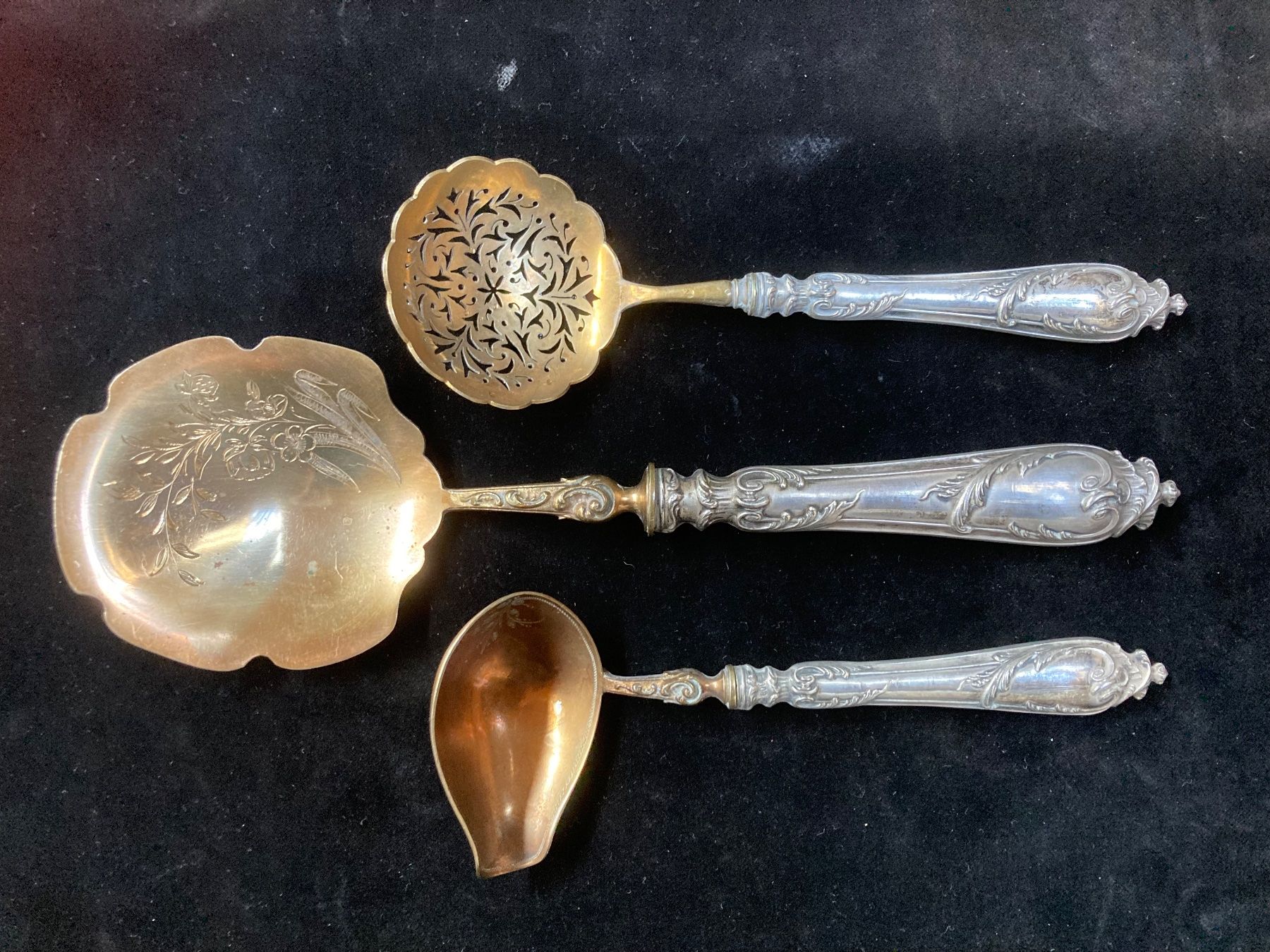 Set di posate: Antikes Besteck - Silber 800 - 3teilig – Usato da zürich venduto da papalapa 1