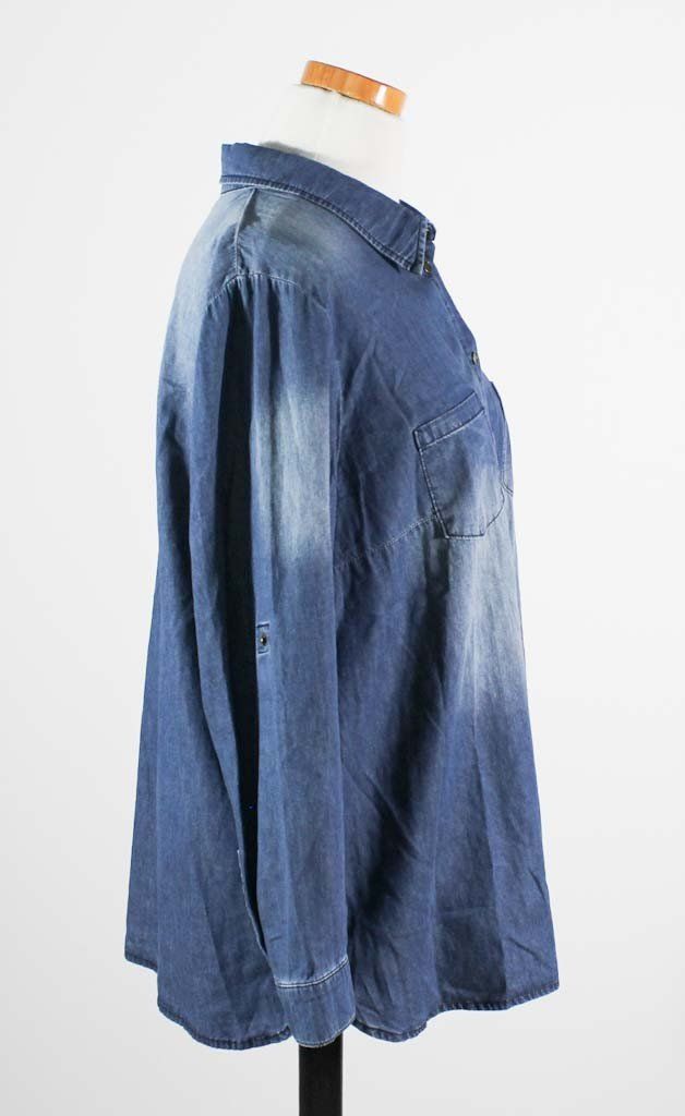 Ulla Popken Blusen: Ulla Popken Jeansbluse Gr. 46/48 – Neu (gemäss Beschreibung) aus Belp von caramel-secondhand 2