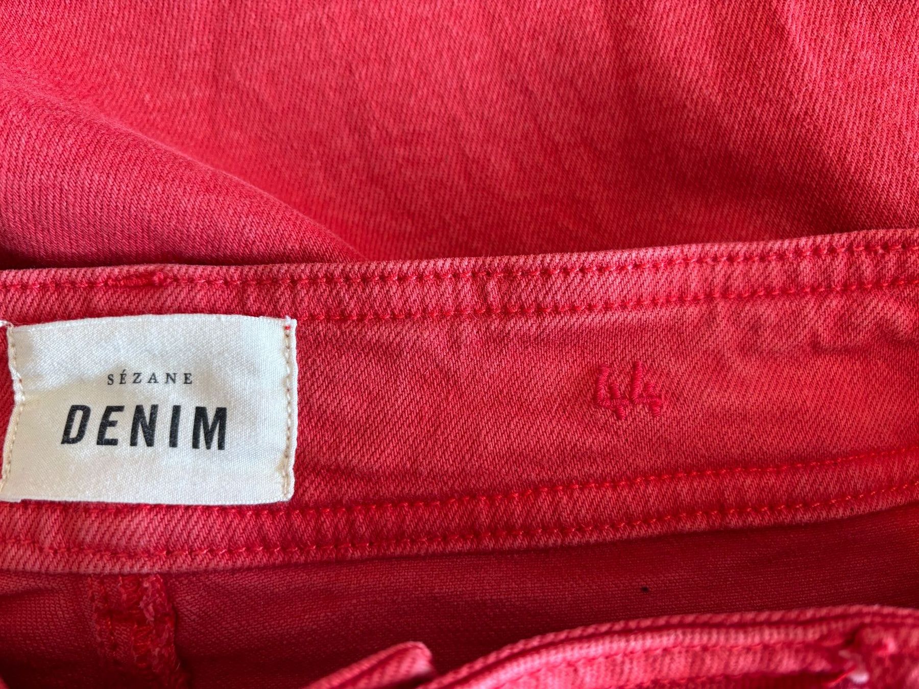 Sezane Jeans: SEZANE rote Jeans Gr. 44 – Usato da Zürich venduto da missmodernage 5