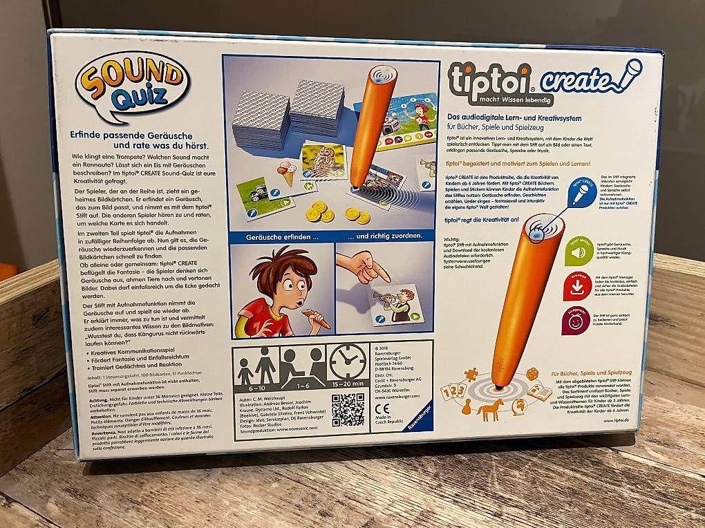Giochi: Ravensburger tiptoi CREATE Sound-Quiz – Usato da Ruswil venduto da PAAR 1