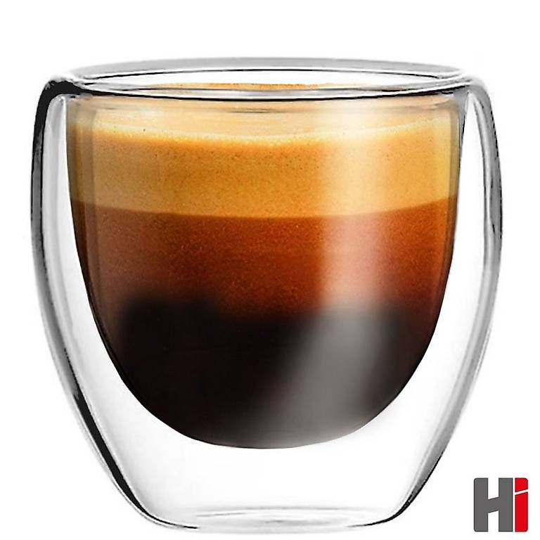 Bicchieri: 2er-Set Espresso Gläser THERMO-TRINKGLAS Trinkgläser – Nuovo e nell'imballaggio originale da Zürich venduto da Discountbros 2