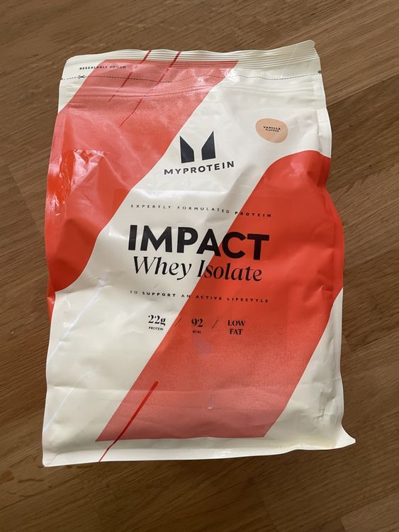Myprotein IMPACT Whey Isolate Proteinpulver Vanille Flavour (Neu und ...