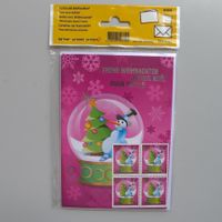 2015, (Nr.1572) Schneemann Weihnachtskarte, Orignal verpackt