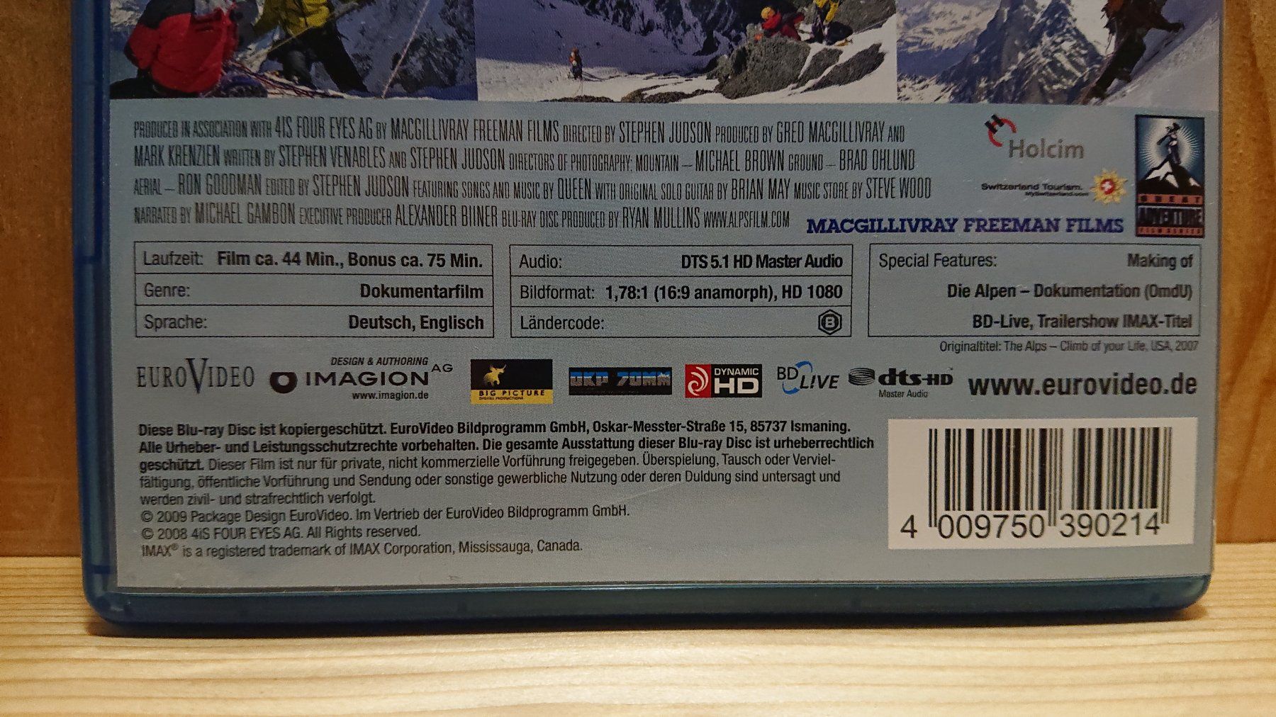 Alle DVDs: DIE ALPEN Blu-Ray – Gebraucht aus Wilderswil von Exebub 4