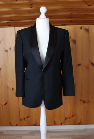 Veston Blazer Sakko Galajacke schwarz Gr. 52-54