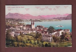 LUZERN und die Alpen - Hofkirche - 1911