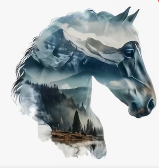 Kit bricolage: Diamond Painting: Pferdesilhouette 30x30cm – Nuovo e nell'imballaggio originale da Teufenthal AG venduto da MeineSchatztruhe