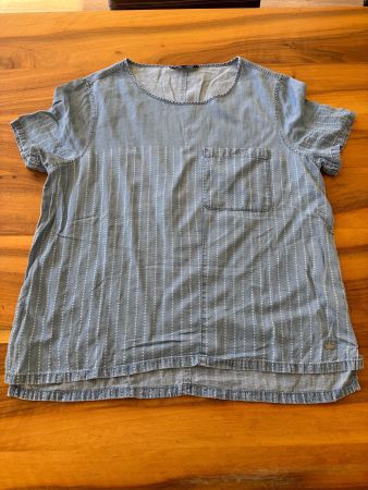 Tommy Hilfiger Jeansbluse Gr 10/38 Top Zustand, Sommerlich!