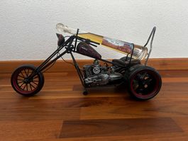 Motorrad Flaschenhalter Metall gebraucht mit Whiskey