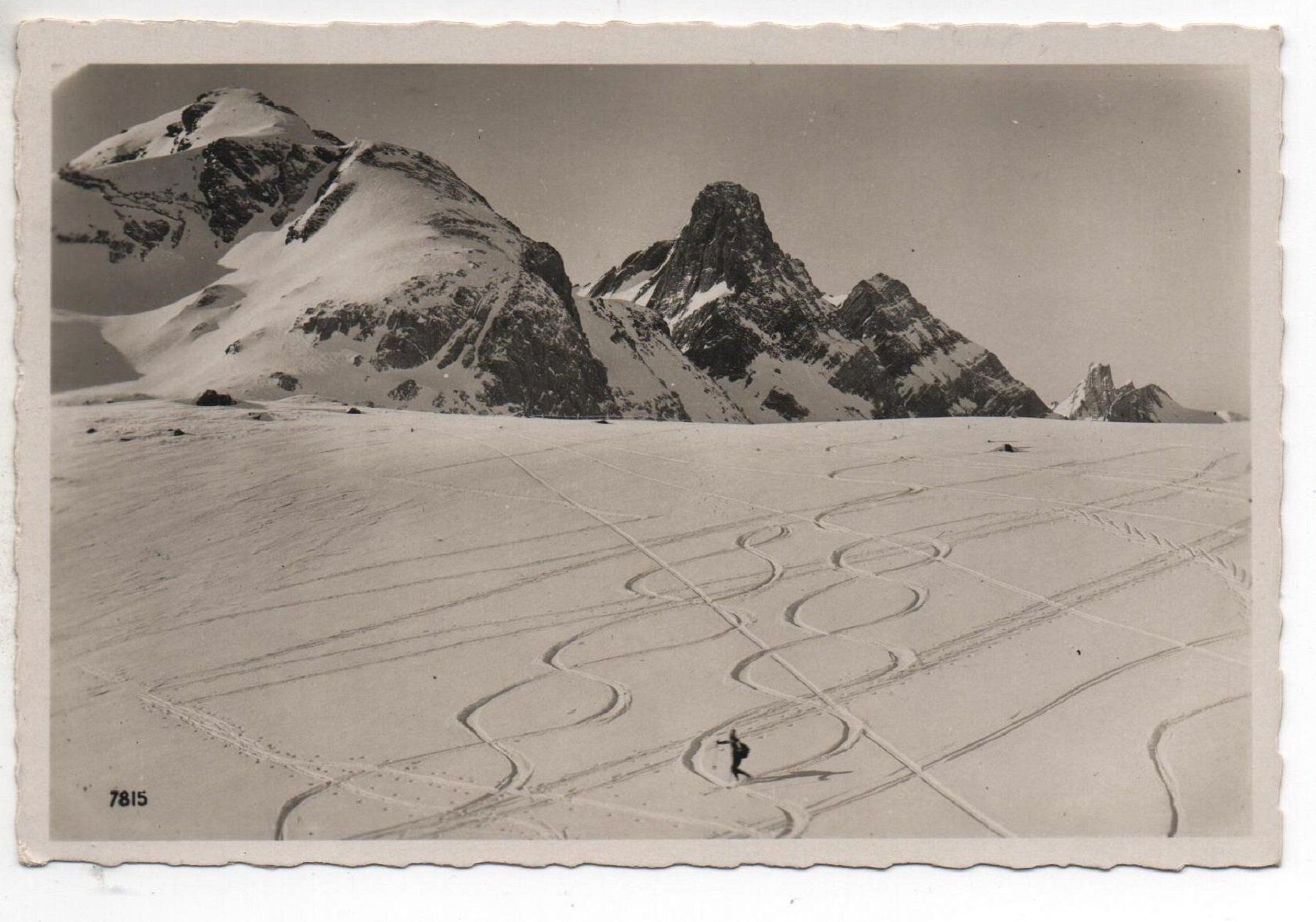 Cartoline postali: SKI-LÄUFER im Pulverschnee – Nuovo (secondo la descrizione) da Jona venduto da philajona