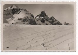 SKI-LÄUFER im Pulverschnee