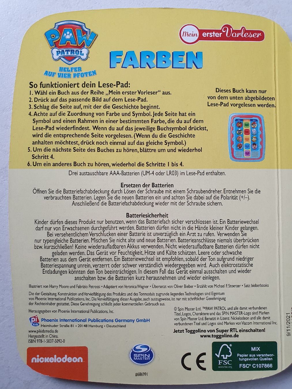 Giocattoli: Paw Patrol Bücher mit elektronischem Lesepad – Usato da Erlinsbach SO venduto da Lea030 3