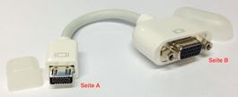 Apple MB572Z/A MiniDisplayPort-zu-VGA Adapter A1307 weiss