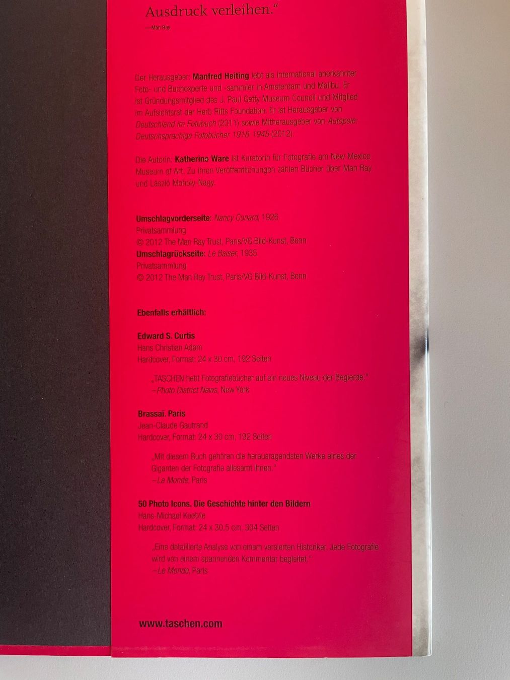 Libri: Man Ray, Fotobuch, Text von Katherine Ware – Usato da Nesslau venduto da Wolzen 6