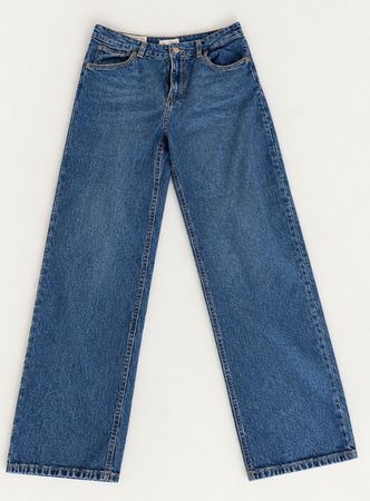 Jeans Hose (unten weit) blau von H&M Grösse 42