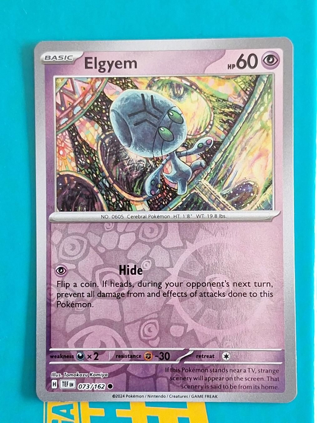 Pokémon Carte collezionabili: Elgyem - Pokemon Temporal Forces Reverse Holo - #2.6 – Usato da Altstätten SG venduto da GGsGameshop