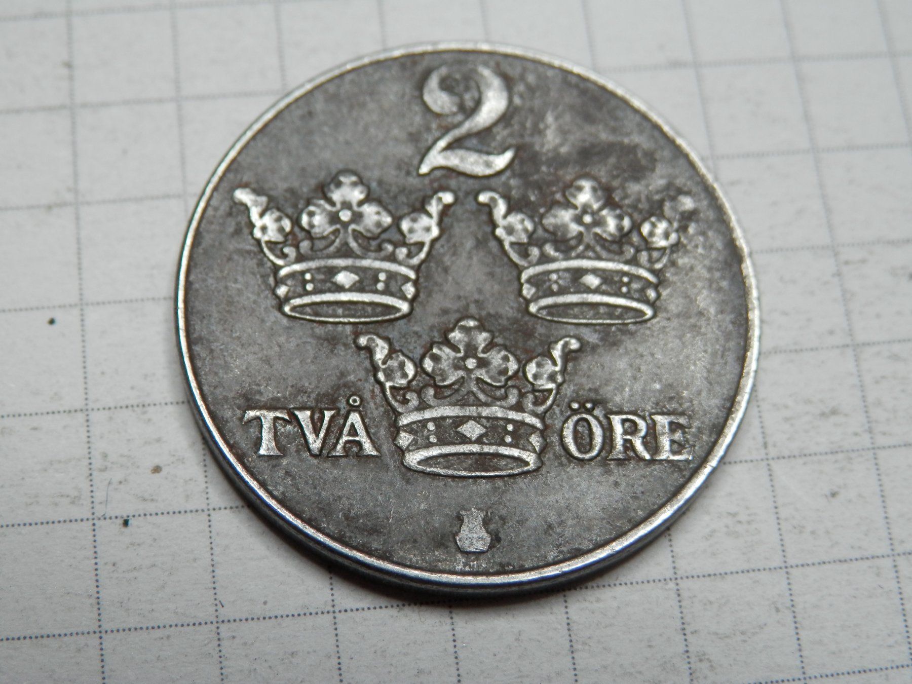 Tutti le monete: Schweden  2 Öre, 1950 Eisen /grau/ – Usato da Weiach venduto da weiach81 1