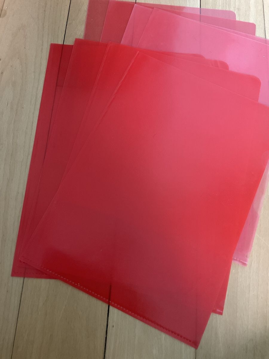 Raccoglitori: Sichtmappen A4 rot durchsichtig gebraucht – Usato da Schaffhausen venduto da s.ehrb 4