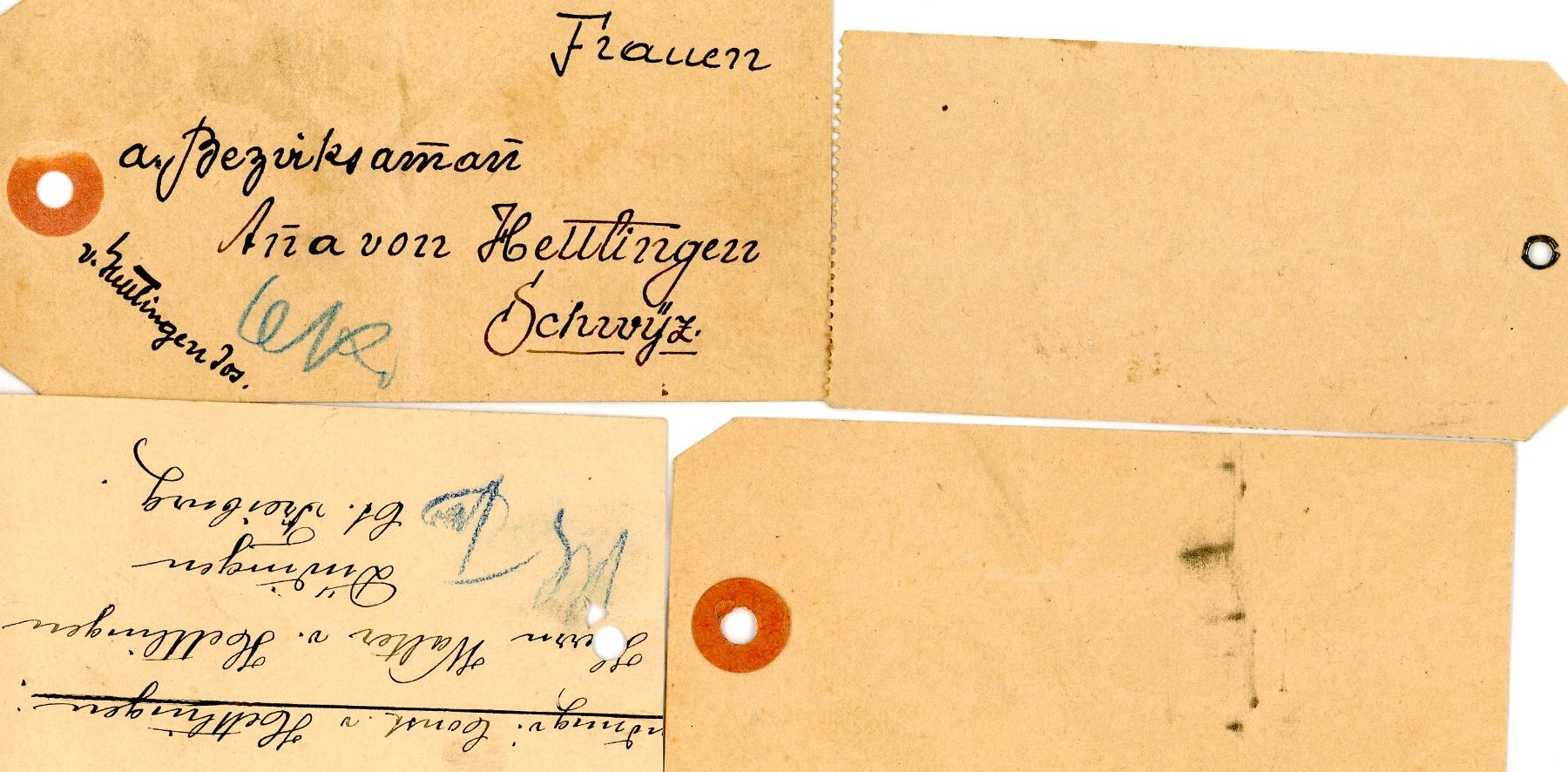 Tutti i francobolli: 4 Paketkarten - Stehende Helvetia – Usato da Einsiedeln venduto da otm_7s5v 1