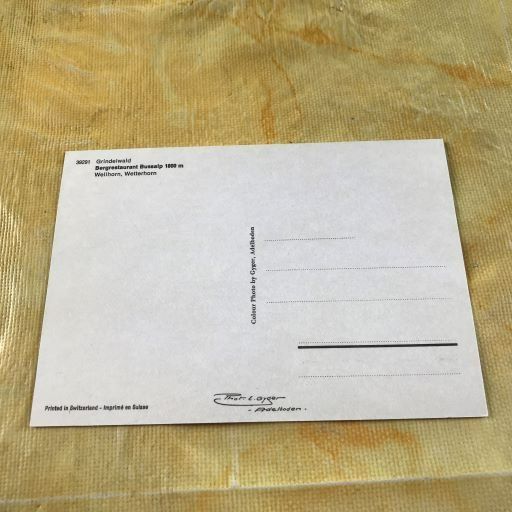 Cartoline postali: ANSICHTSKARTE BERGREST. BUSSALP – Usato da Ostermundigen venduto da wini63 1